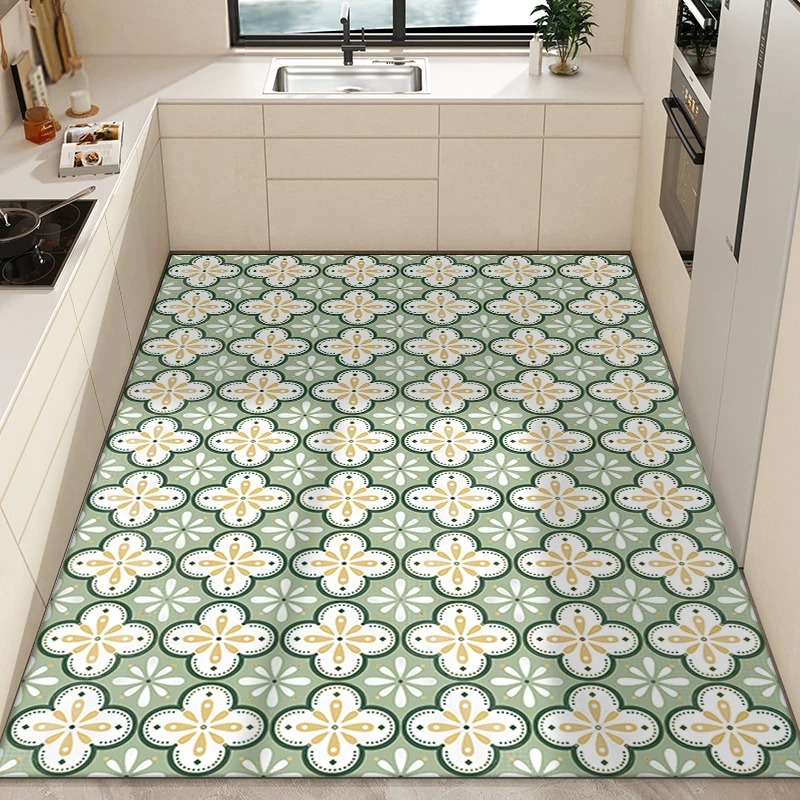 Commercial Kitchen Tile - Tapete de Cozinha em PVC Impermeável